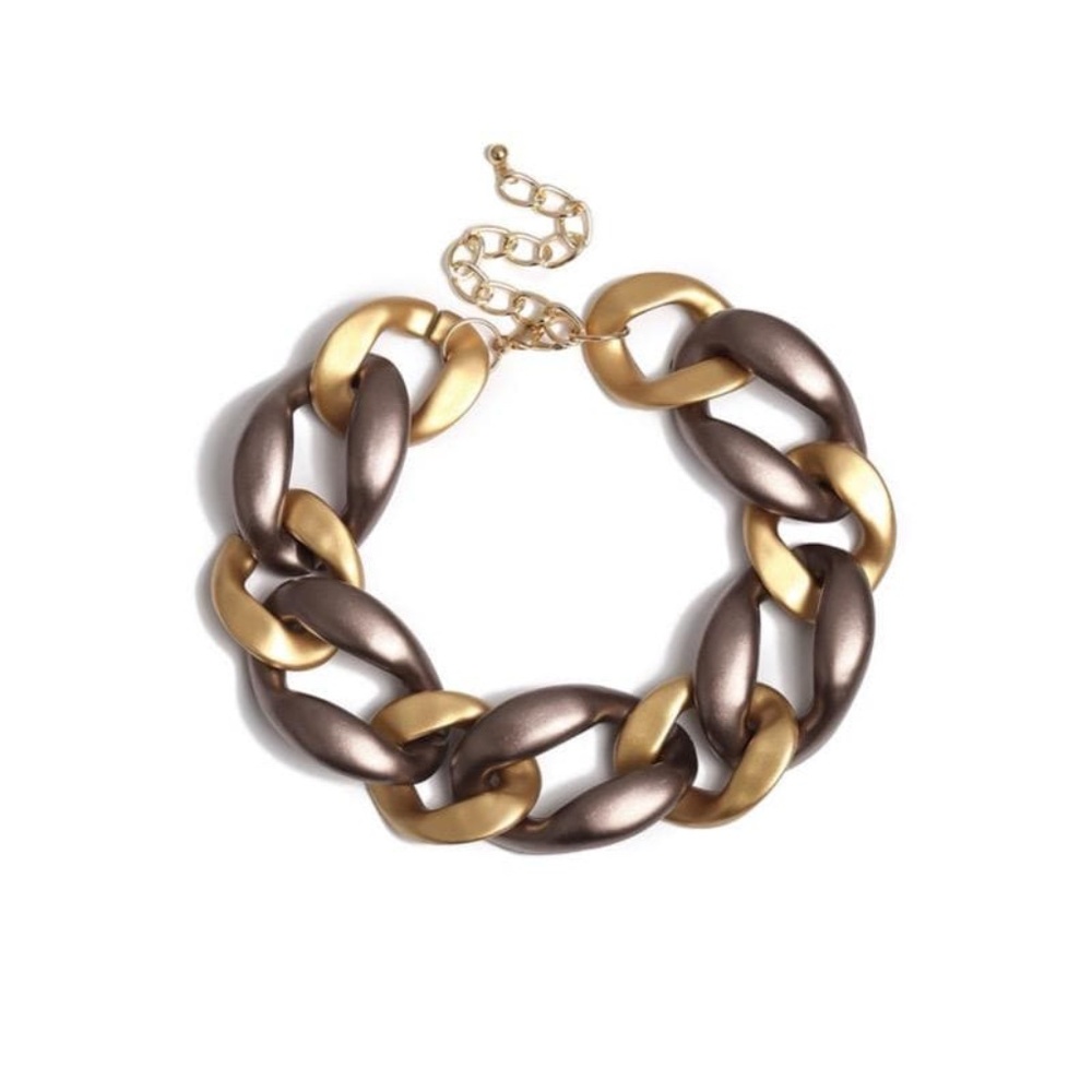 Womens Multi-Color‎ Bold Choker Necklace - Picture 2 of 5